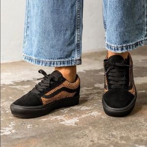 Vans Old Skool comfy Cush tiny cheetah & black